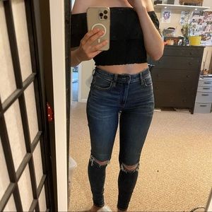 High rise American Eagle Skinny Jeans, size 2